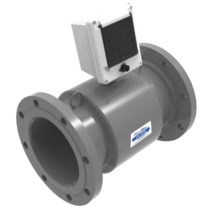 The Field Mag® 5000 flow meter, shown with flanged ends and ProComm™ electronics. 