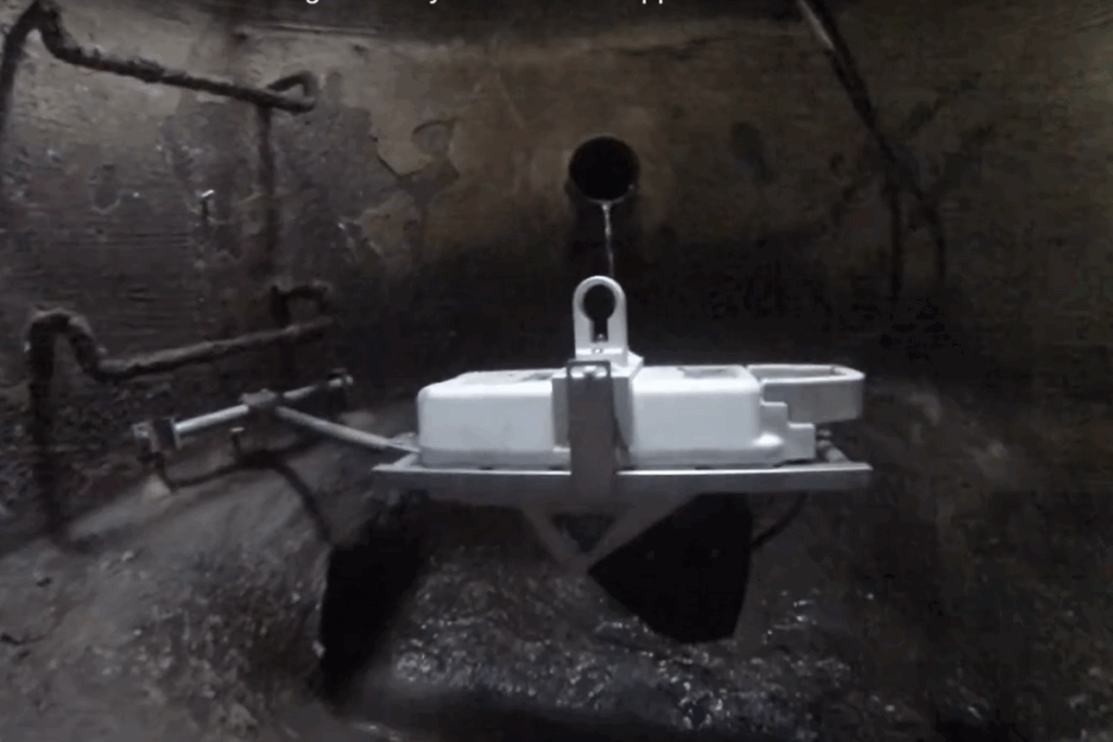 installation photo of the FLO-DAR Area Velocity Sensor